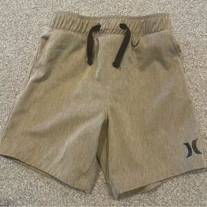 Hurley Boys Shorts Tie Waist Tan